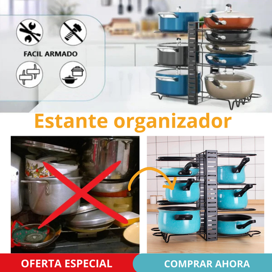 Estante Organizador De Ollas Y Sarten